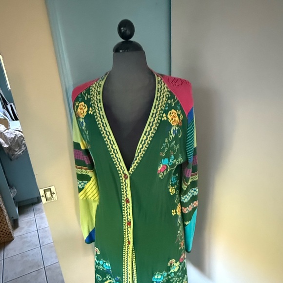 Sweaters - Colorful Cotton Long Sleeve Cardigan by IVKO